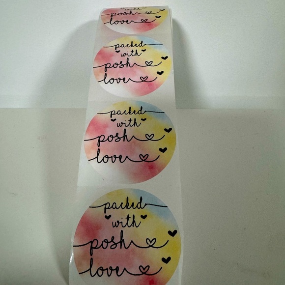 Packed With Posh Love 2” Round Stickers thank you stickers - Picture 4 of 4
